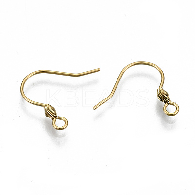 304 Stainless Steel Earring Hooks X-STAS-S111-011G-NR-1