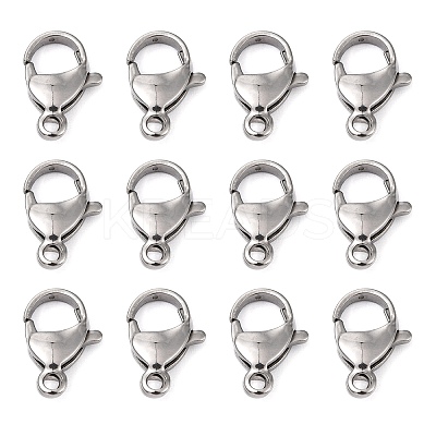 Tarnish Resistant Polished 304 Stainless Steel Lobster Claw Clasps LS-STAS-R072-08A-1