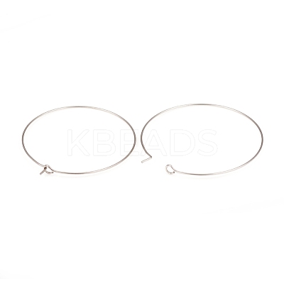 316L Surgical Stainless Steel Hoop Earring Findings STAS-G229-07P-06-1
