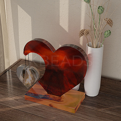 DIY Silicone Double Heart Photo Display Decoration Molds SIMO-PW0011-29-1