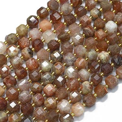 Natural Gold Sunstone Beads Strands G-K389-A51-01-1