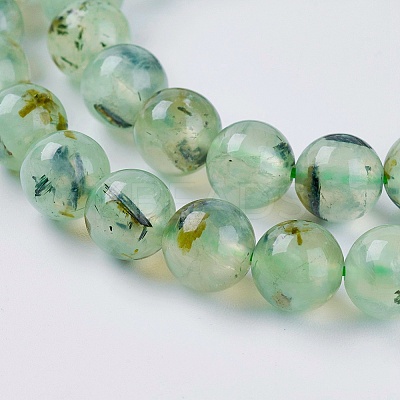 Natural Prehnite Beads Strands LS-G-G457-8mm-03-1