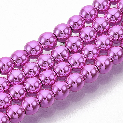 Electroplated Non-magnetic Synthetic Hematite Beads Strands G-S365-015D-1