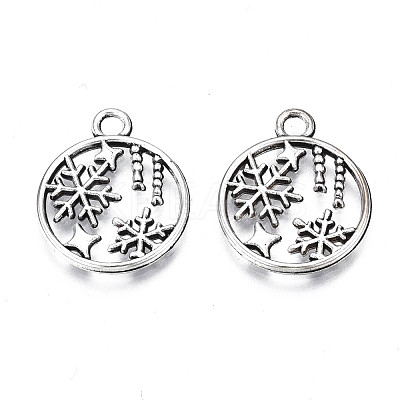 Tibetan Style Alloy Pendants TIBE-N010-62-1
