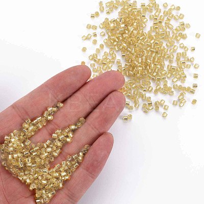 8/0 Glass Bugle Beads SEED-S032-07A-22B-1