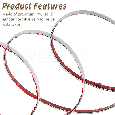 PVC Car Interior Moulding Trim AJEW-WH0459-85B-1