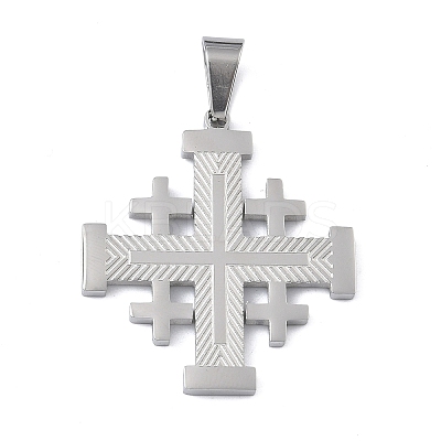 304 Stainless Steel Pendants STAS-C170-08B-P-1