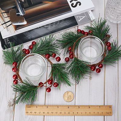 2Pcs Glass Candle Cups AJEW-GF0007-25-1