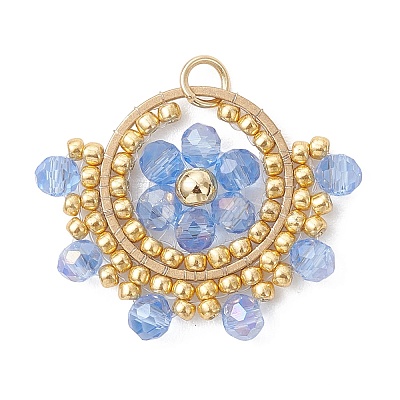 Glass Pendans PALLOY-MZ01222-02-1