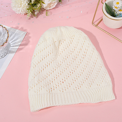 Acrylic Fiber Hand Woven Hat AJEW-WH20067-095A-1