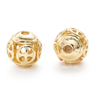 Alloy Hollow Beads PALLOY-P238-11G-RS-1