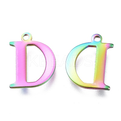 Ion Plating(IP) 304 Stainless Steel Charms STAS-H112-D-M-1