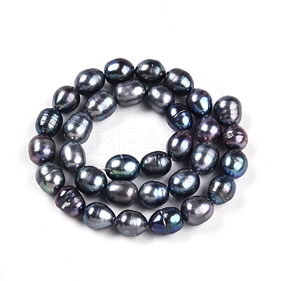 Natural Cultured Freshwater Pearl Beads Strands PEAR-N012-09F-1