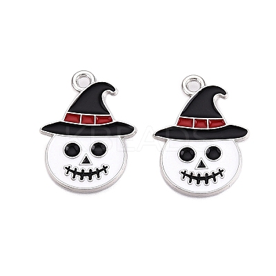 Halloween Theme Alloy Enamel Pendants ENAM-T020-08C-1