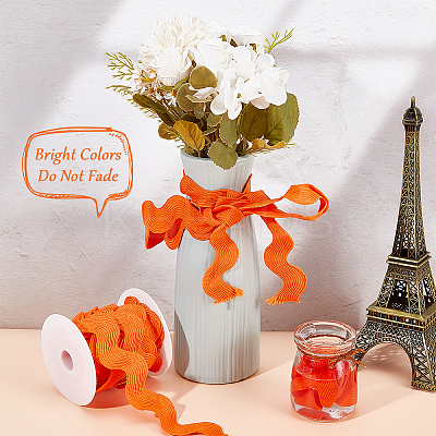 9 Yards Polyester Wavy Fringe Trim Ribbon OCOR-XCP0002-93A-1