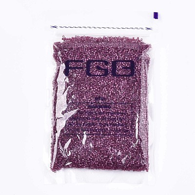 FGB 11/0 Grade A Baking Paint Glass Seed Beads SEED-S030-1147-1