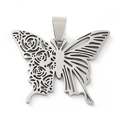 Non-Tarnish 201 Stainless Steel Pendants STAS-A090-03P-1
