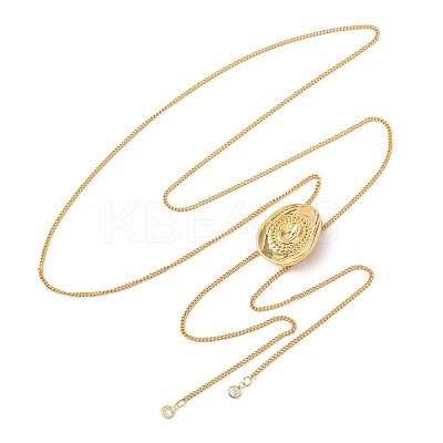 Brass Cowboy Hat Bolo Tie Lariat Necklaces LS-NJEW-D346-01G-1