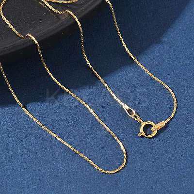 1/20 14K Gold Filled Boston Link Chain Necklaces for Women Men NJEW-Z068-06G-1