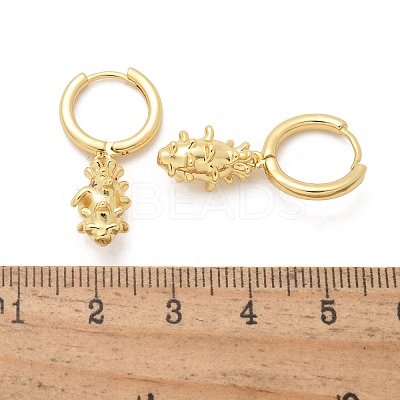 Brass Cubic Zirconia Hoop Earrings EJEW-Q015-01G-A-1