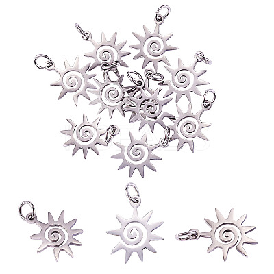 201 Stainless Steel Charms STAS-CJC0007-01-1