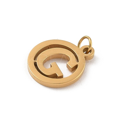 304 Stainless Steel Charms
with Jump Ring LS-STAS-R001-02G-G-1