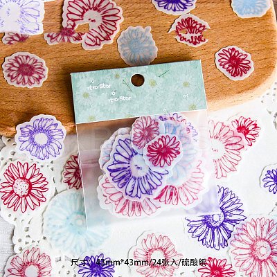 24Pcs Retro Scrapbook Paper PW-WG0542F-02-1