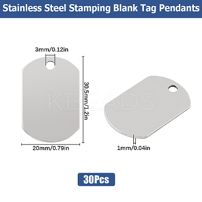 201 Stainless Steel Stamping Blank Tag Pendants STAS-SC0008-97P-01-1