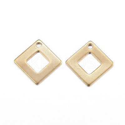 Ion Plating(IP) 304 Stainless Steel Charms LS-X-STAS-G127-07G-1