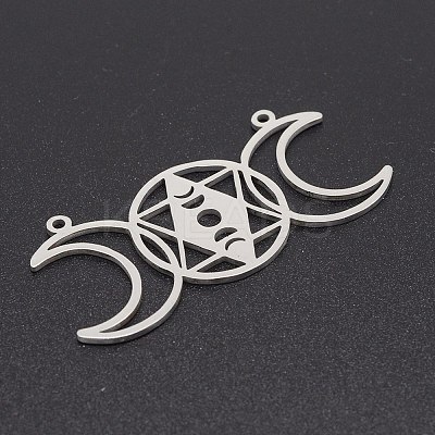 Tarnish Resistant 201 Stainless Steel Connector Charms STAS-S105-LA236-1