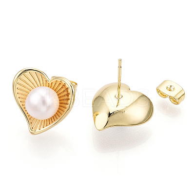 Natural Pearl Stud Earrings PEAR-N020-07F-1