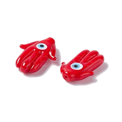Handmade Evil Eye Lampwork Beads LAMP-F025-04D-1