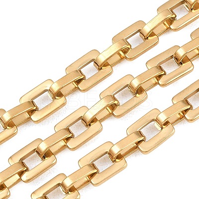 201 Stainless Steel Square Link Chains CHS-H118-17G-1
