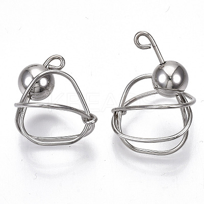 Rack Plating Alloy Wire Wrapped Pendants LS-PALLOY-S132-152P-RS-1