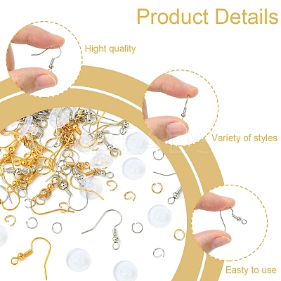 60Pcs Brass Earring Hooks DIY-FS0007-61-1