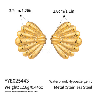304 Stainless Steel Stud Earrings for Women XO6251-1