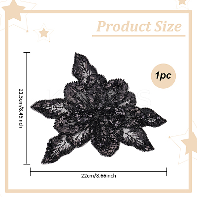 1Pc 3D Flower Lace Appliques DIY-MA0005-03B-1