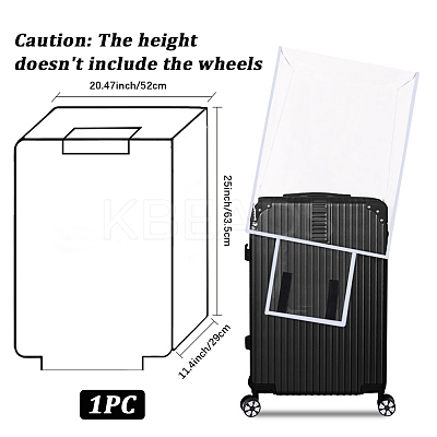 Transparent PVC Luggage Cover AJEW-WH20080-52L-1