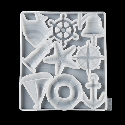 Ocean Theme Lighthouse Anchor Starfish DIY Wall Decoration Silicone Molds SIL-F007-02-1