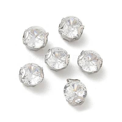 Round Stainless Steel Prong Settings STAS-M104-01H-1