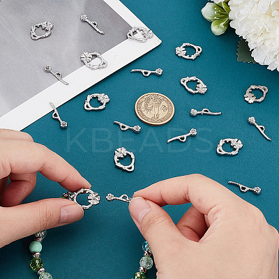 10Pcs 304 Stainless Steel Toggle Clasps STAS-PH0005-79-1