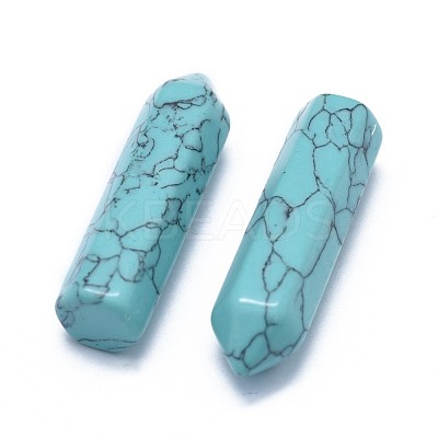 Synthetic Turquoise Pointed Beads G-G795-02-03B-1