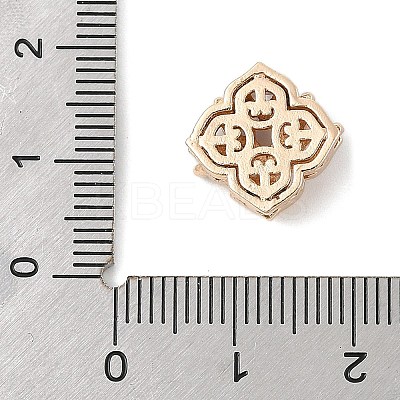 Brass Micro Pave Cubic Zirconia Beads KK-K297-30G-1