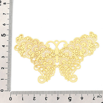 Brass Filigree Big Pendants KKC-T003-08G-1