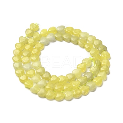 Natural Lemon Jade Beads Strands G-P575-C13-6mm-1