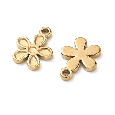 304 Stainless Steel Pendant Cabochon Settings for Enamel STAS-H240-35G-01-1