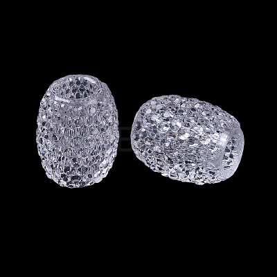 Transparent Resin European Jelly Colored Beads RESI-B025-01A-13-1