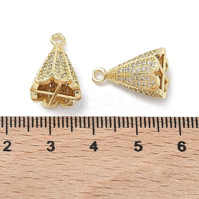 Brass Micro Pave Cubic Zirconia Pendants KK-Z143-03G-01-1