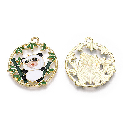 Alloy Enamel Pendants ENAM-D047-01G-06-1