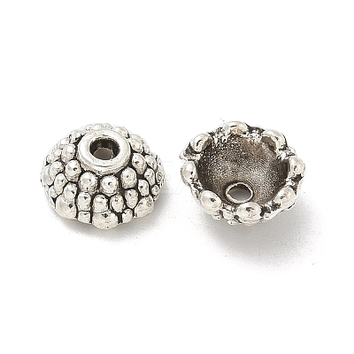 Tibetan Style Alloy Bead Caps TIBE-P003-70AS-1
